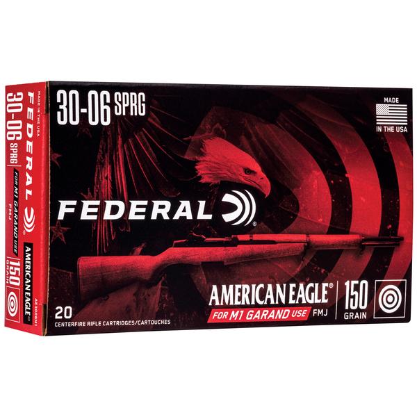 Federal American Eagle .30-06 SPRG 150 GR FMJ 2740 FPS 20 RD/BOX