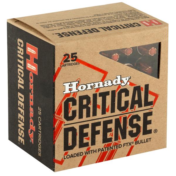 Hornady Critical Defense .357 MAG 125 GR FTX 1500 FPS 25 RD/BOX