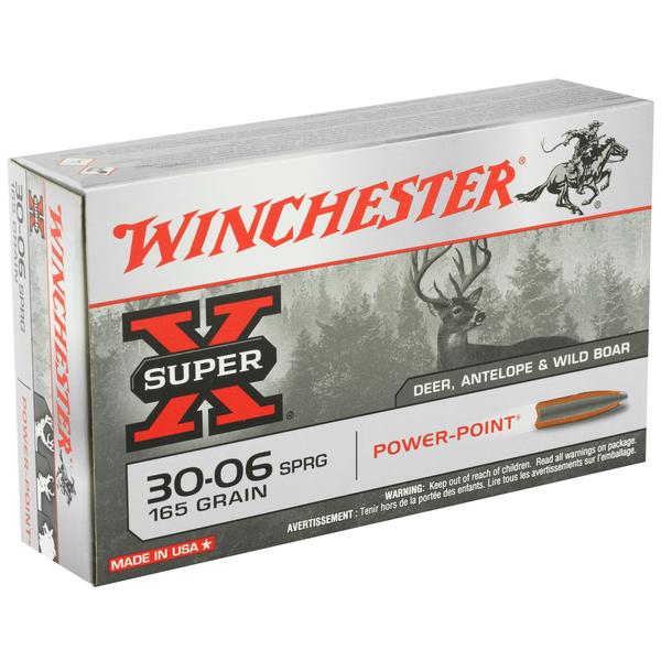 Winchester .30-06 SPRG 165 GR PP 2800 FPS 20 RD/BOX