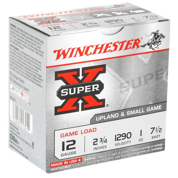 Winchester Super X 12 GA 2.75IN 1 OZ #7.5 Lead 1290 FPS 25 RD/BOX